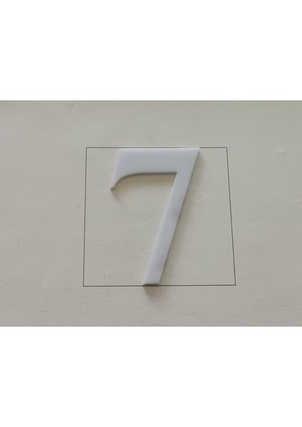 Kapı Numarası 10 cm Beyaz Pleksi Kendinden Yapışkanlı Bina Daire Villa Kapı Numarası Roma Yazı Tipi fiyatları