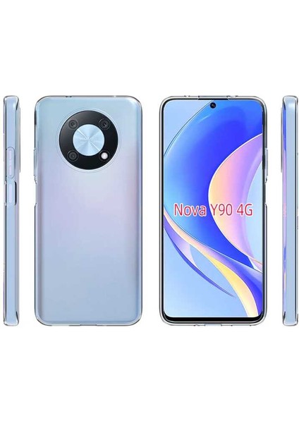 Huawei Nova Y90 Kılıf Şeffaf Ince ve Esnek Süper Silikon Kılıf