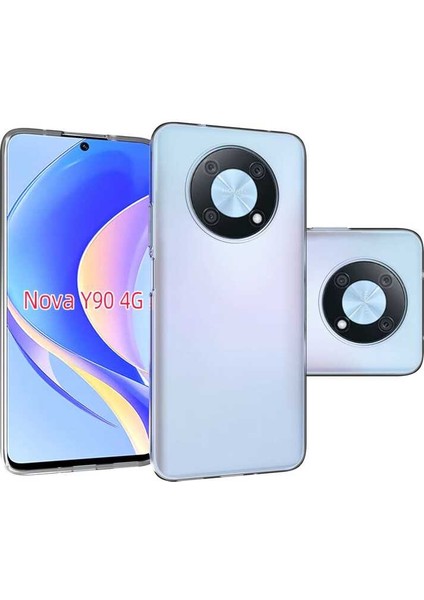 Huawei Nova Y90 Kılıf Şeffaf Ince ve Esnek Süper Silikon Kılıf