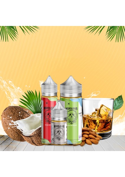 Castle Long 30 60 100 ml Dıy Kit Kavrulmuş Badem Bourbon Gıda Aroması 6 ml (Aroma Içerir )