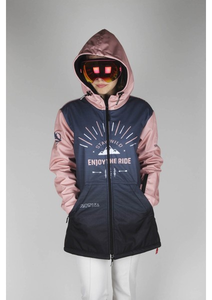 Kurt&kadın Fermuar SS7787 Kadın Kayak Montu, 1. Kalite Kadın Snowboard Montu indirimleri