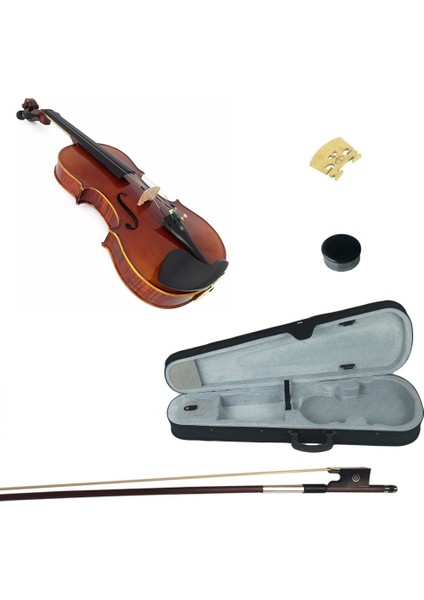 Müzik Kınglos Kng PHB-1004 3/4 Keman 3/4 Kutulu,ön Ladin, Arka ve Yanlar Akçaağaç