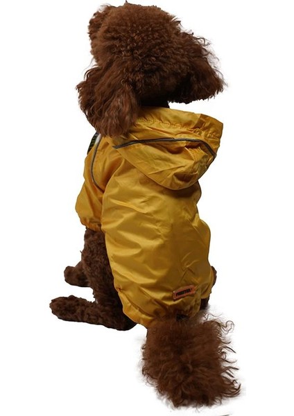 Pluvia İçi Polar Küçük Irk Köpek Yağmurluğu Sarı