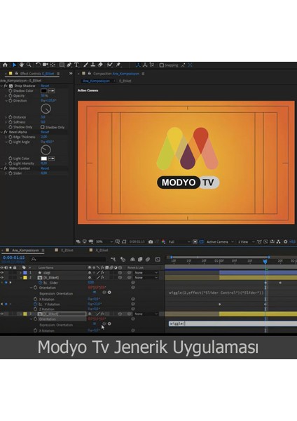 After Effects Reklam ve Jenerik Uygulama Video Ders Eğitim Seti