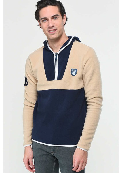 Hemet Lacivert Yarım Fermuarlı Kauçuklu Polar Erkek Sweatshirt fiyatları