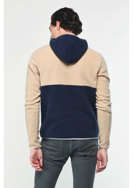 Hemet Lacivert Yarım Fermuarlı Kauçuklu Polar Erkek Sweatshirt modelleri