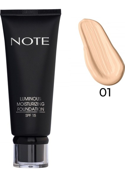 Luminous Moisturizing Nemlendirici Etkili SPF 15 Kapatıcı Fondöten 01 Beige