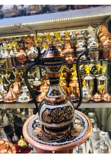 Bakır Dekoratif Lengerli Ibri