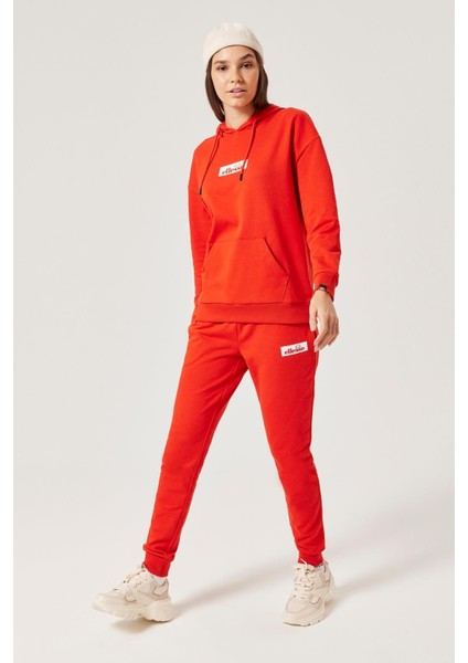 Kadın Kapüşonlu Sweatshirt F009-RD modelleri