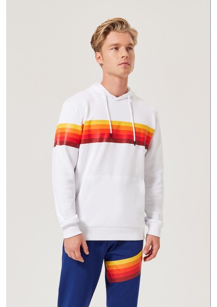 Erkek Kapüşonlu Sweatshirt M006-WT