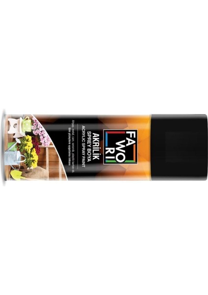 Akrilik Sprey Boya Parlak Siyah 400 ml 6 Adet