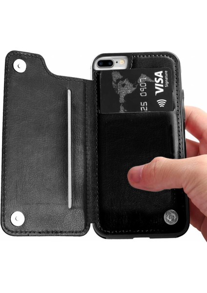 Iphone 8 Plus Uyumlu Kılıf Kartlıklı Cüzdanlı Akıllı Lüx Kılıf Darbe Dayanıklı Cüzdanlı Kılıf fırsatları