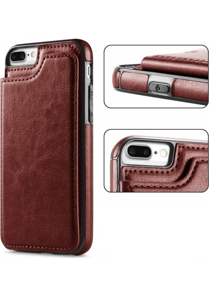 Iphone 8 Plus Uyumlu Kılıf Kartlıklı Cüzdanlı Akıllı Lüx Kılıf Darbe Dayanıklı Cüzdanlı Kılıf modelleri