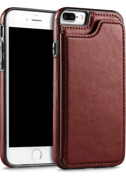 Iphone 8 Plus Uyumlu Kılıf Kartlıklı Cüzdanlı Akıllı Lüx Kılıf Darbe Dayanıklı Cüzdanlı Kılıf fırsatları
