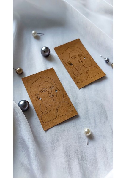 Kraft Küpe Kartı 5 x 8 cm 20 Adet