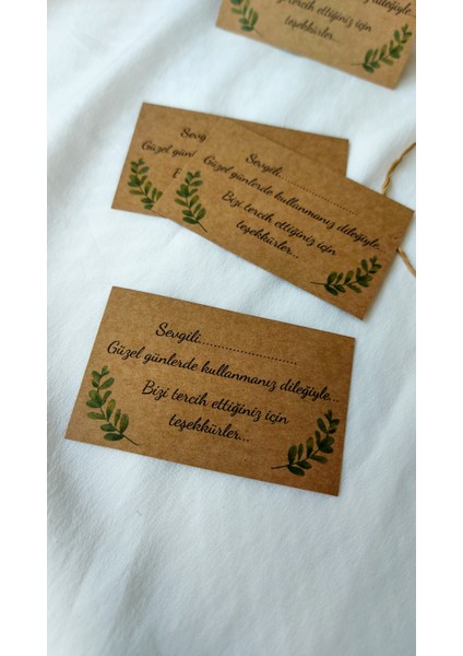 Kraft Bizi Tercih Ettiğiniz Için Teşekkürler - Ürün Kartı 5 x 8 cm 20 Adet
