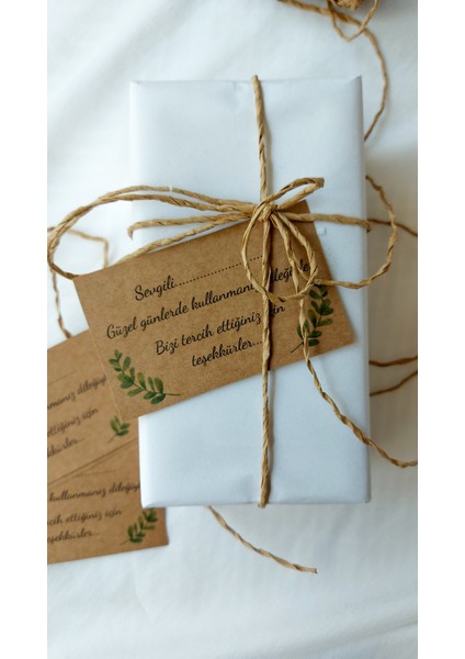 Kraft Bizi Tercih Ettiğiniz Için Teşekkürler - Ürün Kartı 5 x 8 cm 20 Adet