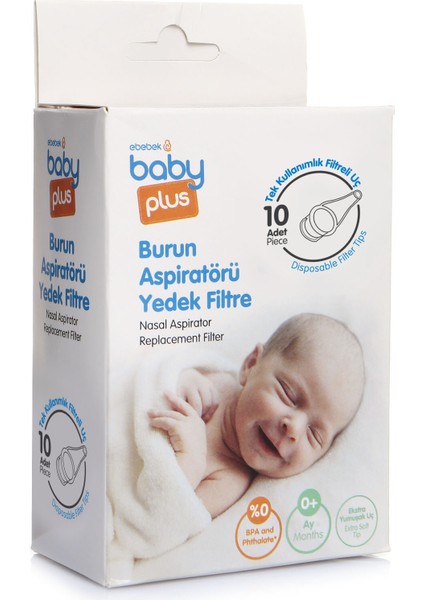 Baby Plus Burun Aspiratörü Yedek Filtre 10 Adet