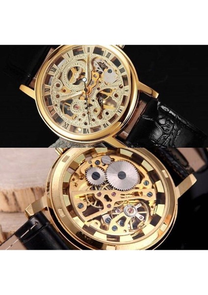 Winner Kurmalı Mekanizma Deri Kordon Kol Saati modelleri