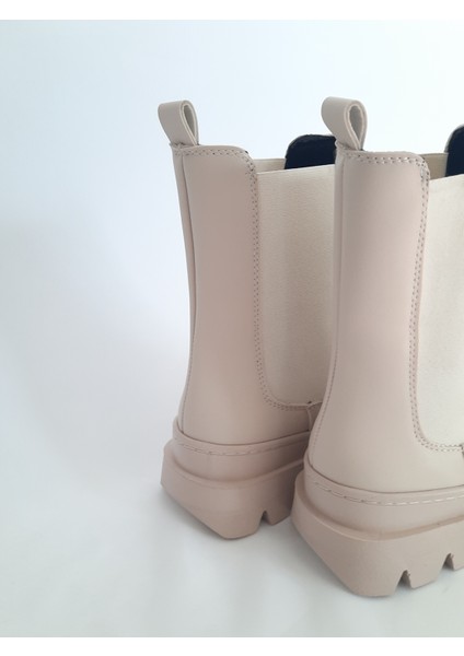 Poly Kışlık Kadın Botu Ten Rengi fırsatları