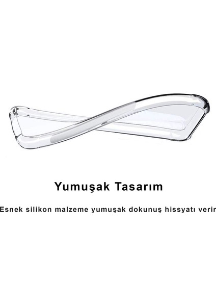 Samsung Galaxy A73 Kılıf Şeffaf 3D Kamera Lens Korumalı Tıpalı Silikon