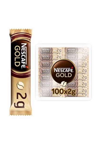 Nescafe Gold Hazır Kahve 100 x 2 gr