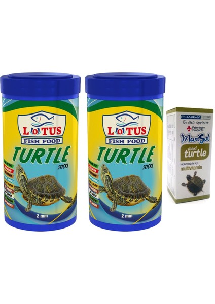 Turtle Green Sticks 2X100ML Kutu Kaplumbağa Yemi ve Multivitamin
