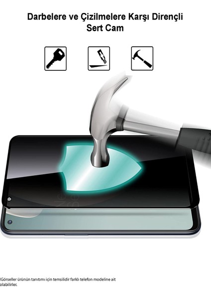 Xiaomi Redmi Note 9 Pro Tam Kaplayan Privacy Hayalet Temperli Ekran Koruycu Cam