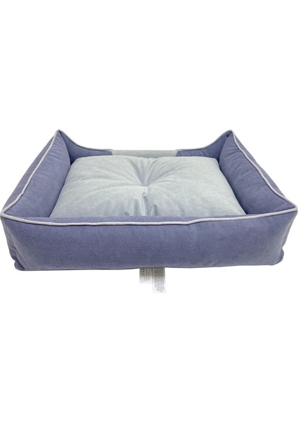 Couch Box Kedi Köpek Yatağı Yıkanabilir Fermuarlı Astarlı Elyaf Dolgu