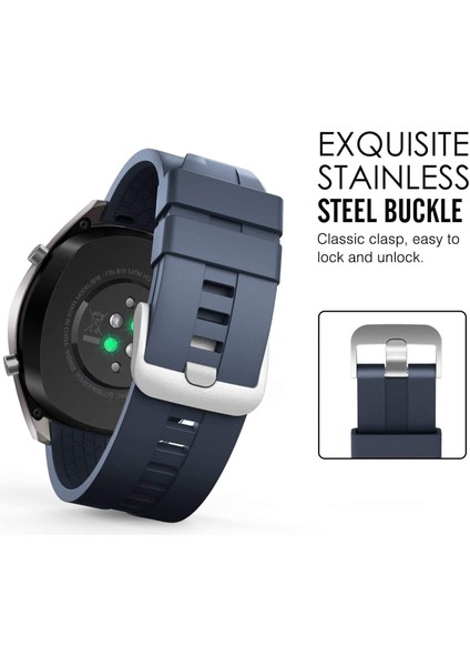 Huawei Watch Gt5 46mm Gt5 Pro Gt4 46mm Gt3 46mm Gt3 Pro Gt3 Se Elite Gt2 Uyumlu Kordon Silikon K23
