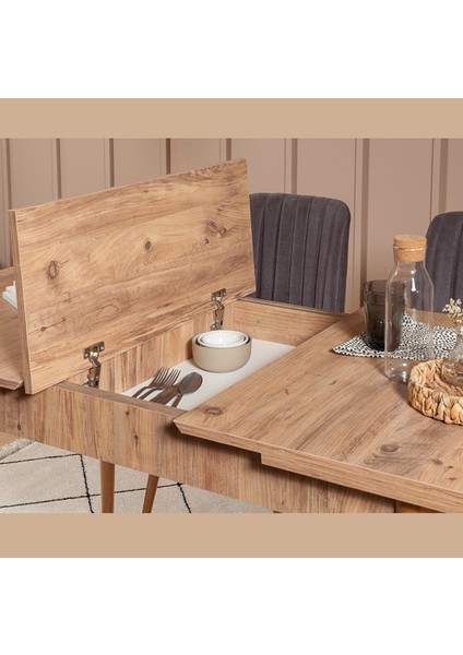 Paris Banklı Yemek Masası Takımı Atlantik Soho Antrasit fiyatları