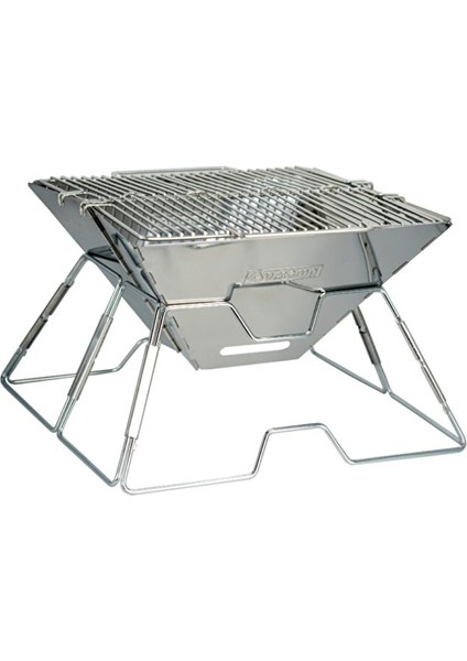 Katlanabilir Mangal Paslanmaz Çelik Özel Çantalı