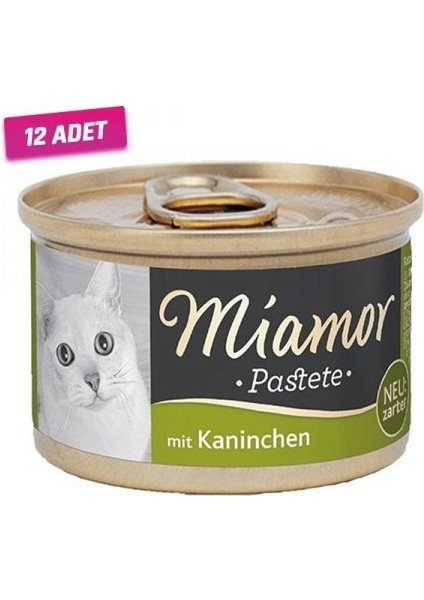 Pastete Tavşanlı Tahılsız Kedi Konservesi 85 gr - 12 Adet