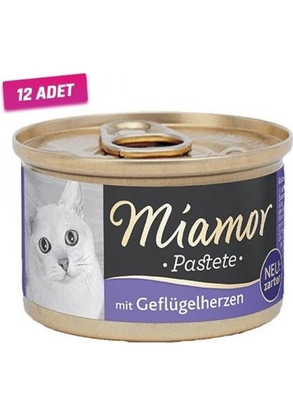 Pastete Yürekli Tahılsız Kedi Konservesi 85 gr - 12 Adet