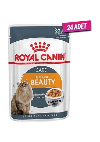 Intense Beauty Jelly Pouch Kedi Maması 85 gr - 24 Adet