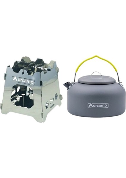 Kamp Çaydanlık ve Ateş Kutusu 2'li Set