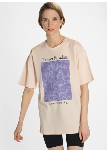 People By Fabrika T-Shirt, M, Pudra