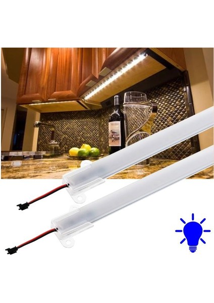 Superb Şerit LED Opak Mavi Işık 50 cm 220V