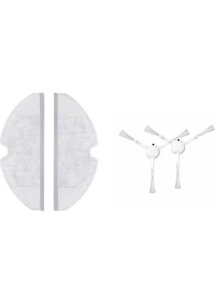 Xiaomi Mijia 1c Vacuum Mop Seti: 2 Adet Fiber Mop Bezi - 2 Adet Yan Fırça