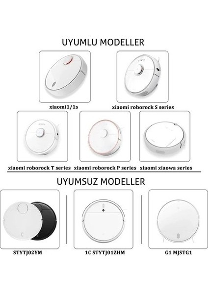 Xiaomi Roborock S5 (S50/S51/S55 Series) S5 Max Akıllı Robot Süpürge Aksesuar Seti