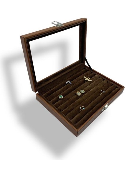 Richbox Yüzük Kol Düğmesi Broş Takı Kutusu Taba 18X24 fiyatları