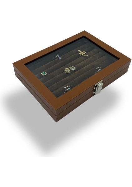 Richbox Yüzük Kol Düğmesi Broş Takı Kutusu Taba 18X24 fırsatları