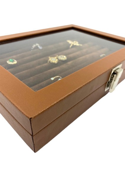Richbox Yüzük Kol Düğmesi Broş Takı Kutusu Taba 18X24 indirimleri