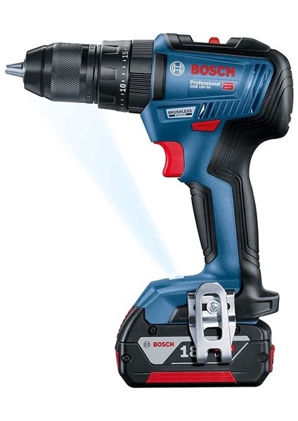 Professionel Gsr 18V-50 2,0 Ah Çift Akülü Şarjlı Vidalama Çantalı modelleri