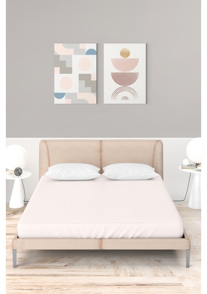Ataca Tekstil Penye 180x200 Cm Pamuklu Lastikli Çarşaf Krem