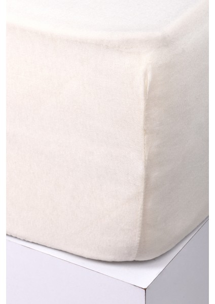 Ataca Tekstil Penye 180x200 Cm Pamuklu Lastikli Çarşaf Krem