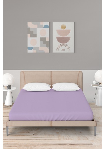Ataca Tekstil Penye 100x200 Cm Pamuklu Lastikli Çarşaf Mor