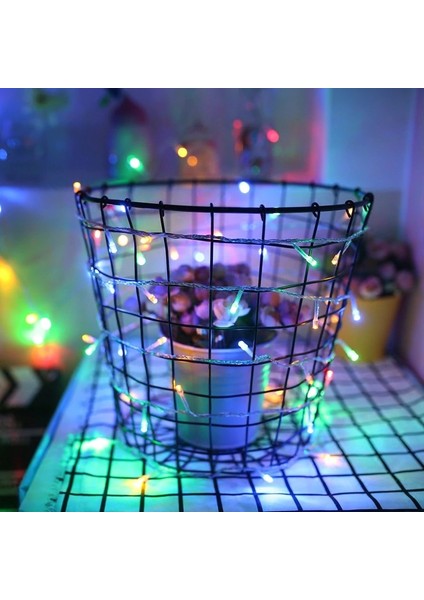 10 Metre 100 LED Renkli LED Işık Yılbaşı Ağacı Işığı 220 V Renkli Işık Noel Işığı Yılbaşı Işıkları