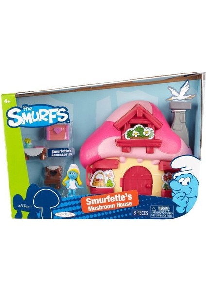 Şirinler Mantar Ev ve Oyun Seti 55751 Pembe