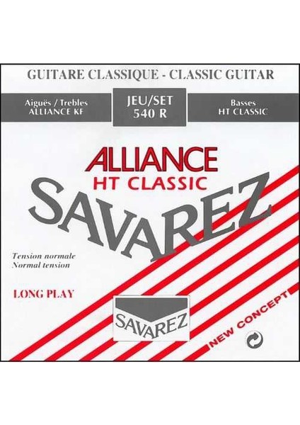 Savarez 540R Alliance Hard Tension Classic Rouge Klasik Gitar Teli